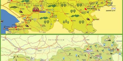 Словения туристическая карта