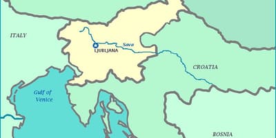 Карта Словенского побережья