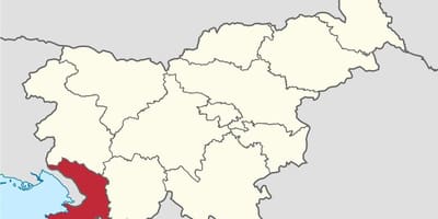 Карта карста Словении