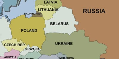 Карта Словении и соседних стран