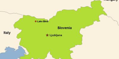 Карта Любляна Словения