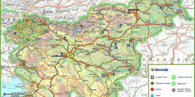 Карта Словении дороге