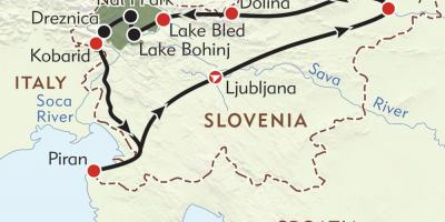 Карта пиран Словения